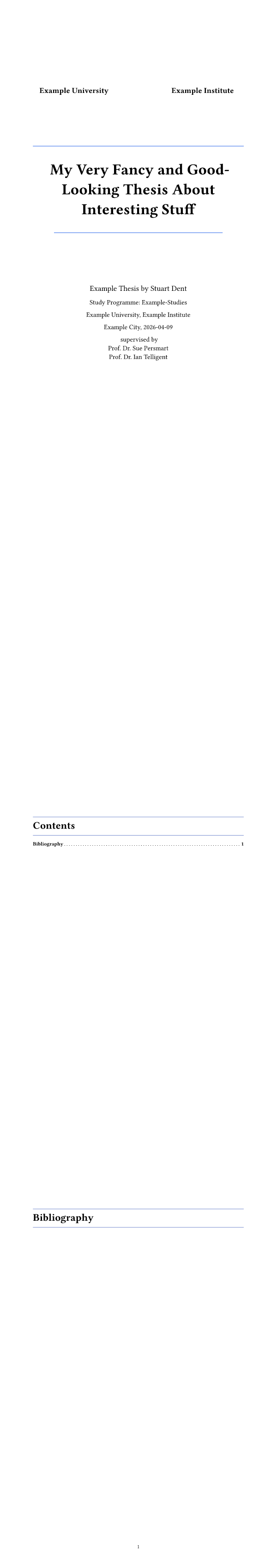 Clean Math Thesis template preview
